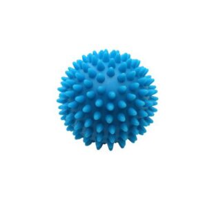 BOLA CRESPA PARA MASSAGEM - DURA MÉDIA 8CM AZUL