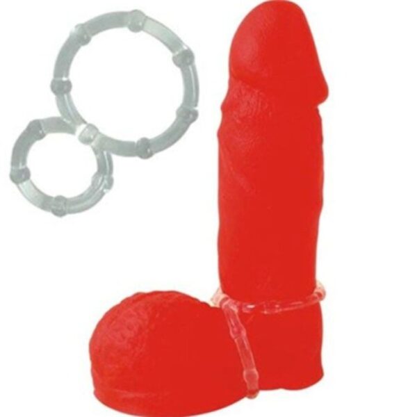 ANEL PENIANO RETARDADOR EM SILICONE - DUPLO - HOT FLOWERS - Imagem 2