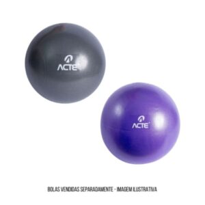 BOLA OVER BALL 26 CM - CINZA OU ROXA - ACTE