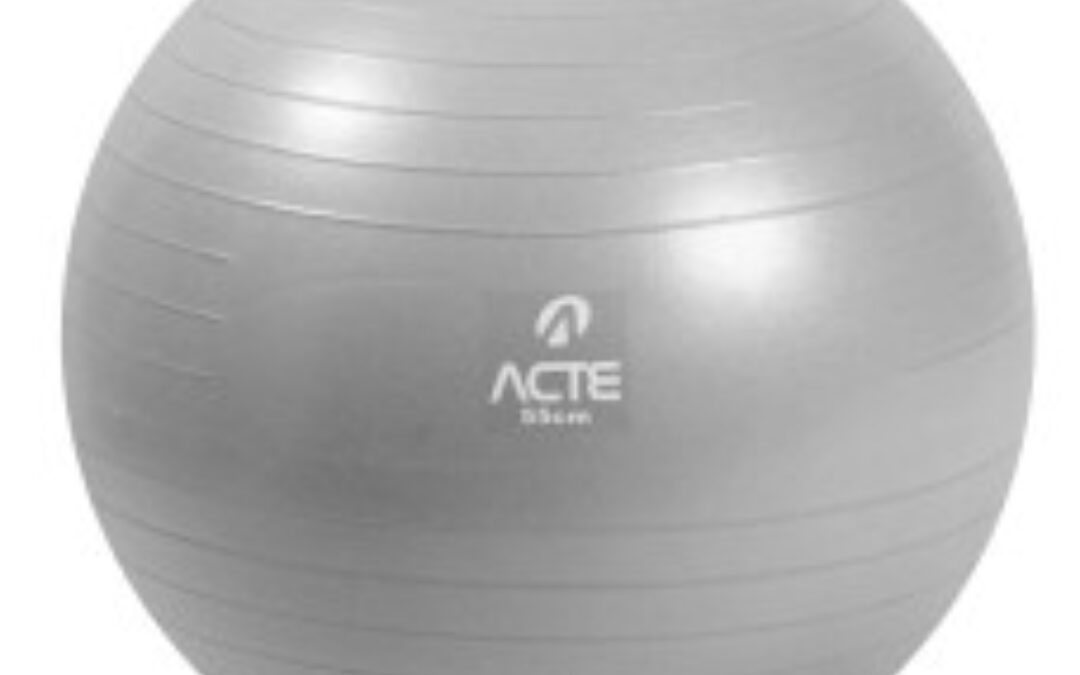 BOLA DE PILATES – 55 CM PRATA – ACTE