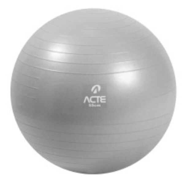 BOLA DE PILATES - 55 CM PRATA - ACTE