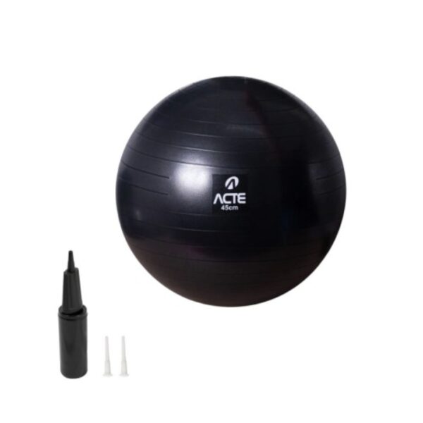 BOLA DE PILATES - 45 CM - PRETA - ACTE - Imagem 3