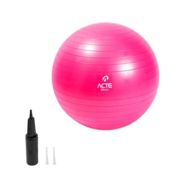 BOLA DE PILATES - 65 CM ROSA - ACTE - Imagem 3