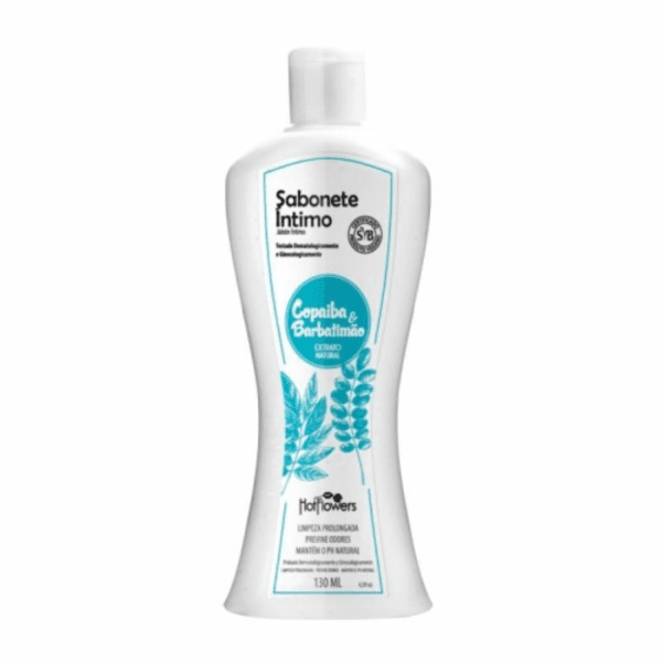 SABONETE LÍQUIDO ÍNTIMO 130 ML COPAÍBA E BARBATIMÃO - HOT FLOWERS