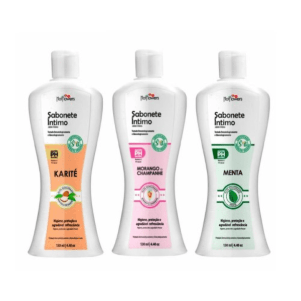 SABONETE LÍQUIDO ÍNTIMO VEGANO 130 ML - HOT FLOWERS