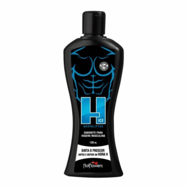 SABONETE LÍQUIDO ÍNTIMO 130 ML MASCULINO H ICE MENTALIPTOS - HOT FLOWERS